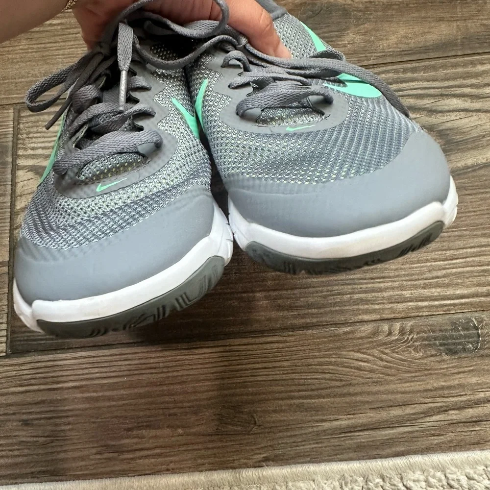 Nike Gray and Teal Athletic Sneakers